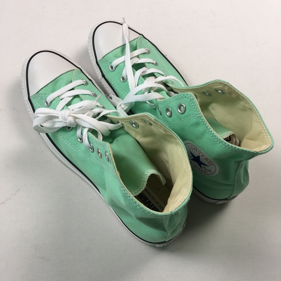 Converse Womens Mint Hi Chuck Taylor Shoes 8 High - Picture 5 of 6